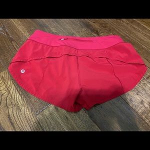 Lululemon Speed up shorts low rise 2.5